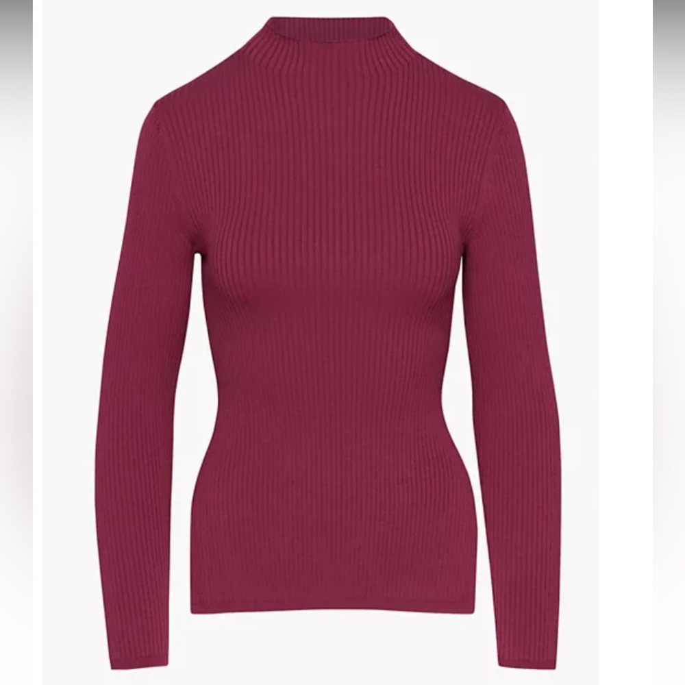 Aritzia Babaton Sculpt Knit Tie-Back Longsleeve